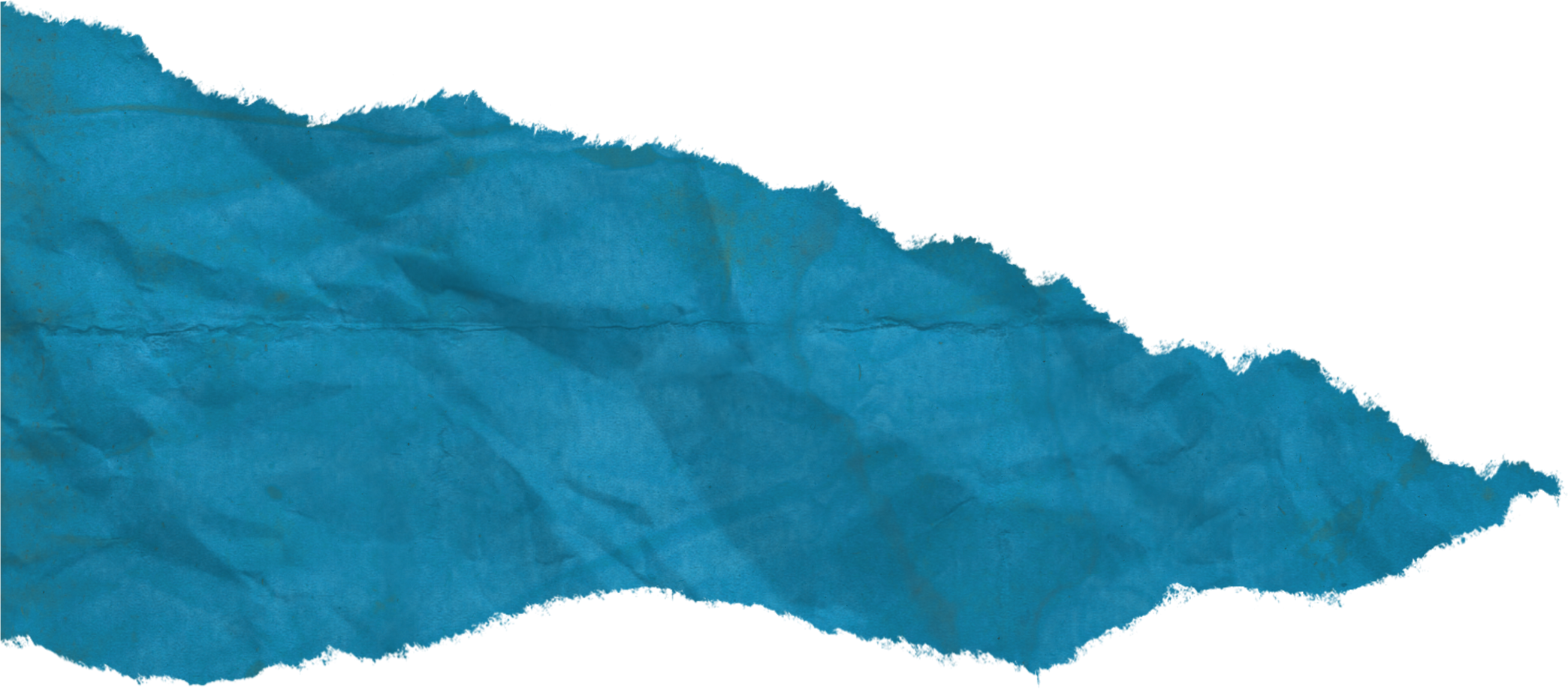 Blue Torn Paper